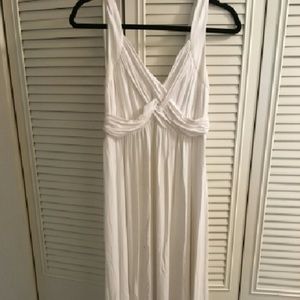 White flowy maxi dress